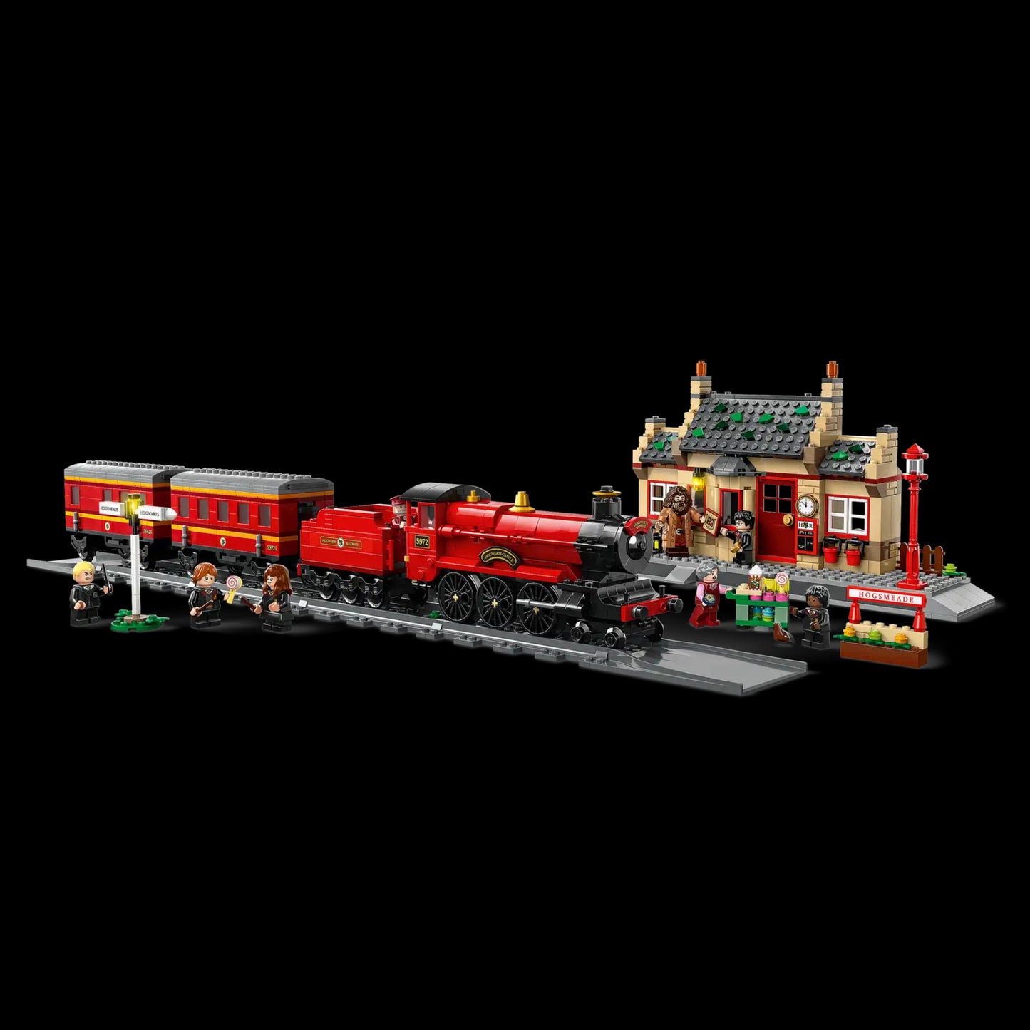O Expresso de Hogwarts e Estacao de Hogsmeade (1074 peças)