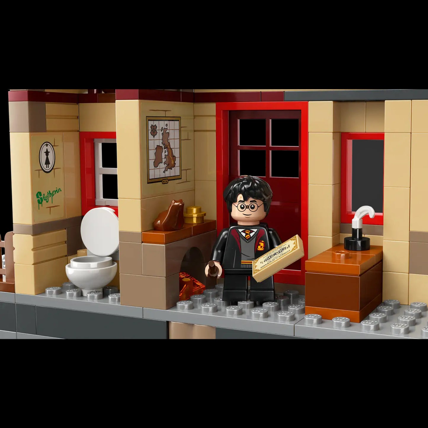 O Expresso de Hogwarts e Estacao de Hogsmeade (1074 peças)