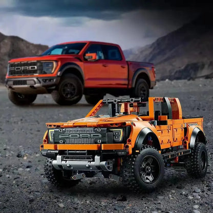 (68% OFF) Ford Raptor F-150 com mecânica real e um Motor V6 com pistões que se movimentam (1379 peças) - Brics Craft