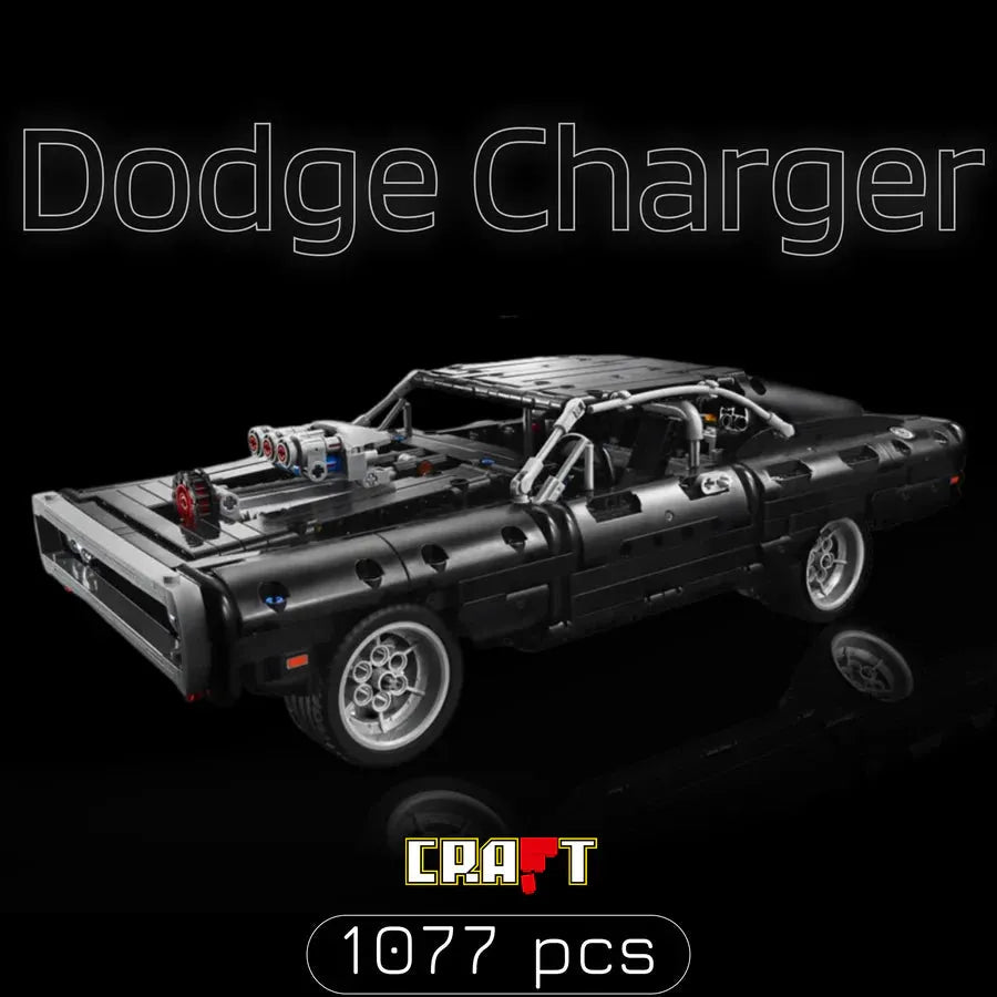 (76% OFF) Dodge Charger 1970 de Vin Diesel do Velozes e Furiosos (1077 pçs) - Brics Craft