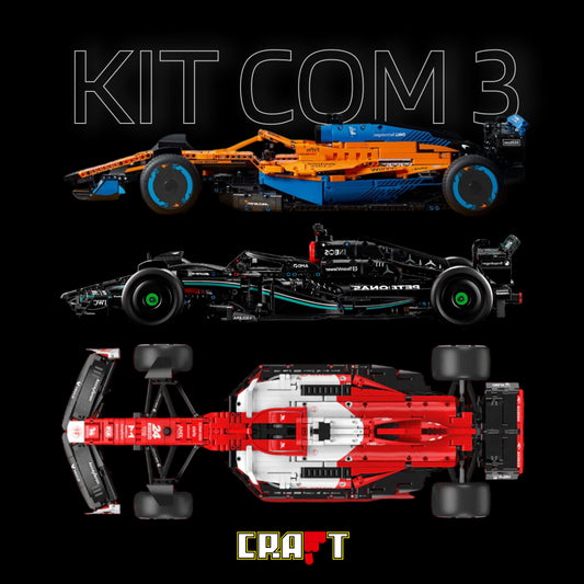 Compre Junto! As Três Fórmula-1 mais Vendidas (Alfa Romeo, Mercedes-AMG W14, McLaren)