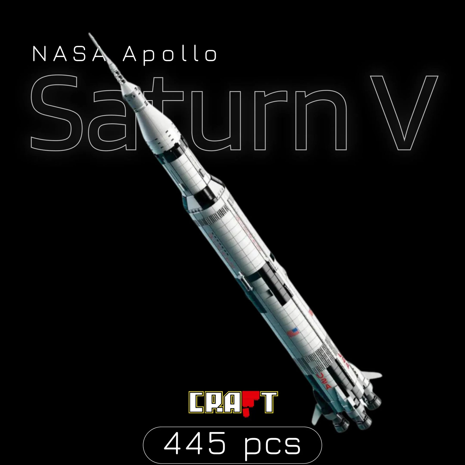 Apollo Saturno V (445 peças) - Brics Craft