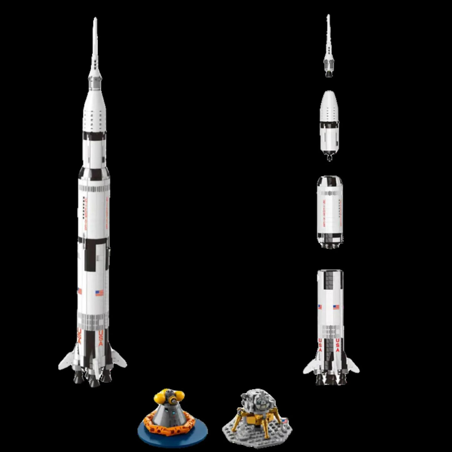 Apollo Saturno V (445 peças) - Brics Craft