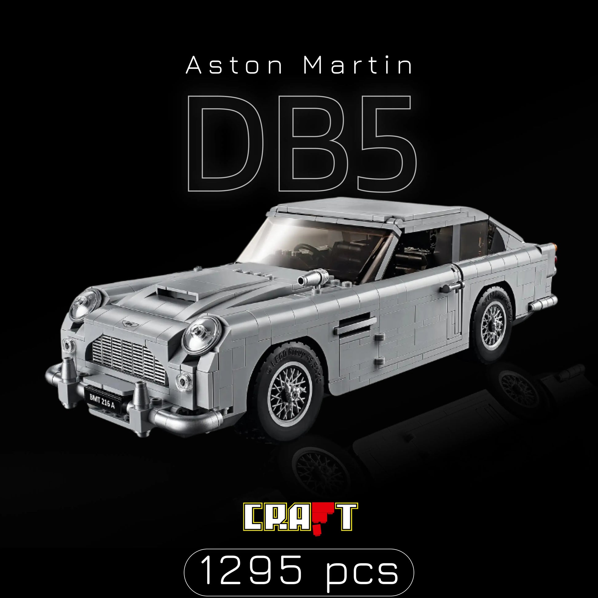 Aston Martin DB5 do James Bond "007" (1295 pçs) - Brics Craft