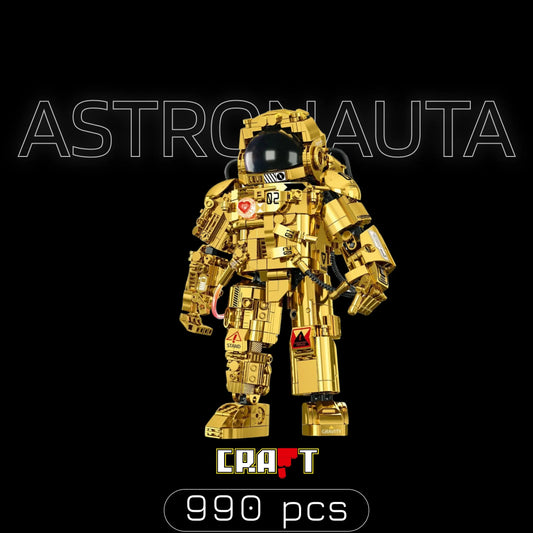 Astronauta Dourado (990 peças) - Brics Craft