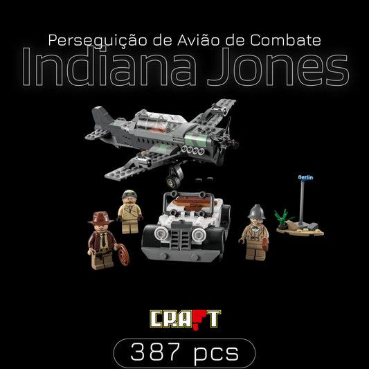 Avião de Combate Indiana Jones (387 pçs) - Brics Craft