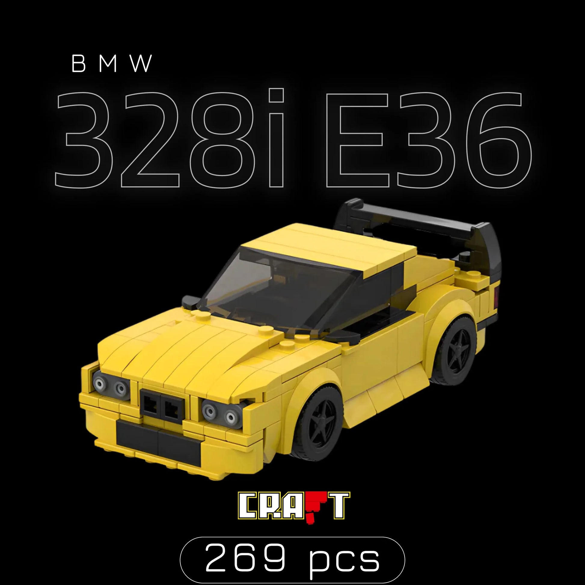 BMW 328i E36 (269 pçs) - Brics Craft