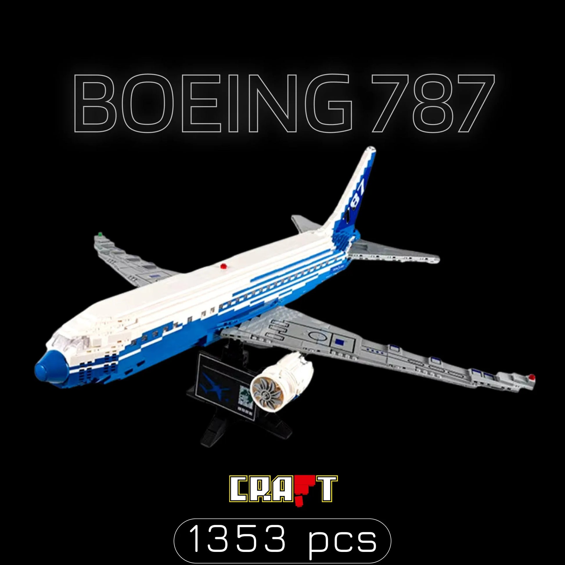 Boeing 787 (1353 peças) - Brics Craft