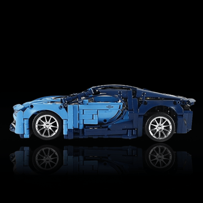 Bugatti Chiron Azul (1355 pcs) - Brics Craft