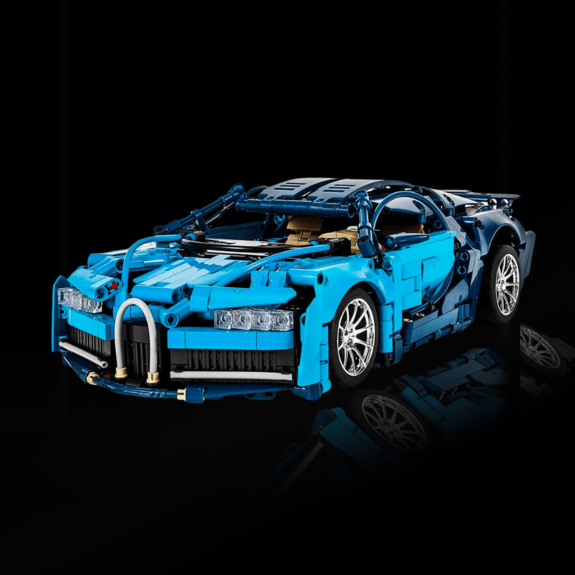 Bugatti Chiron Azul (1355 pcs) - Brics Craft