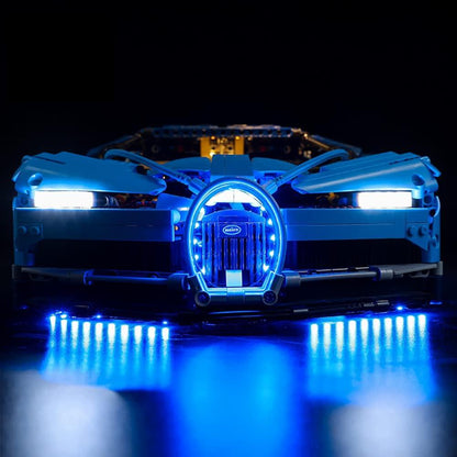 Bugatti Chiron Azul (3599 peças) - Brics Craft