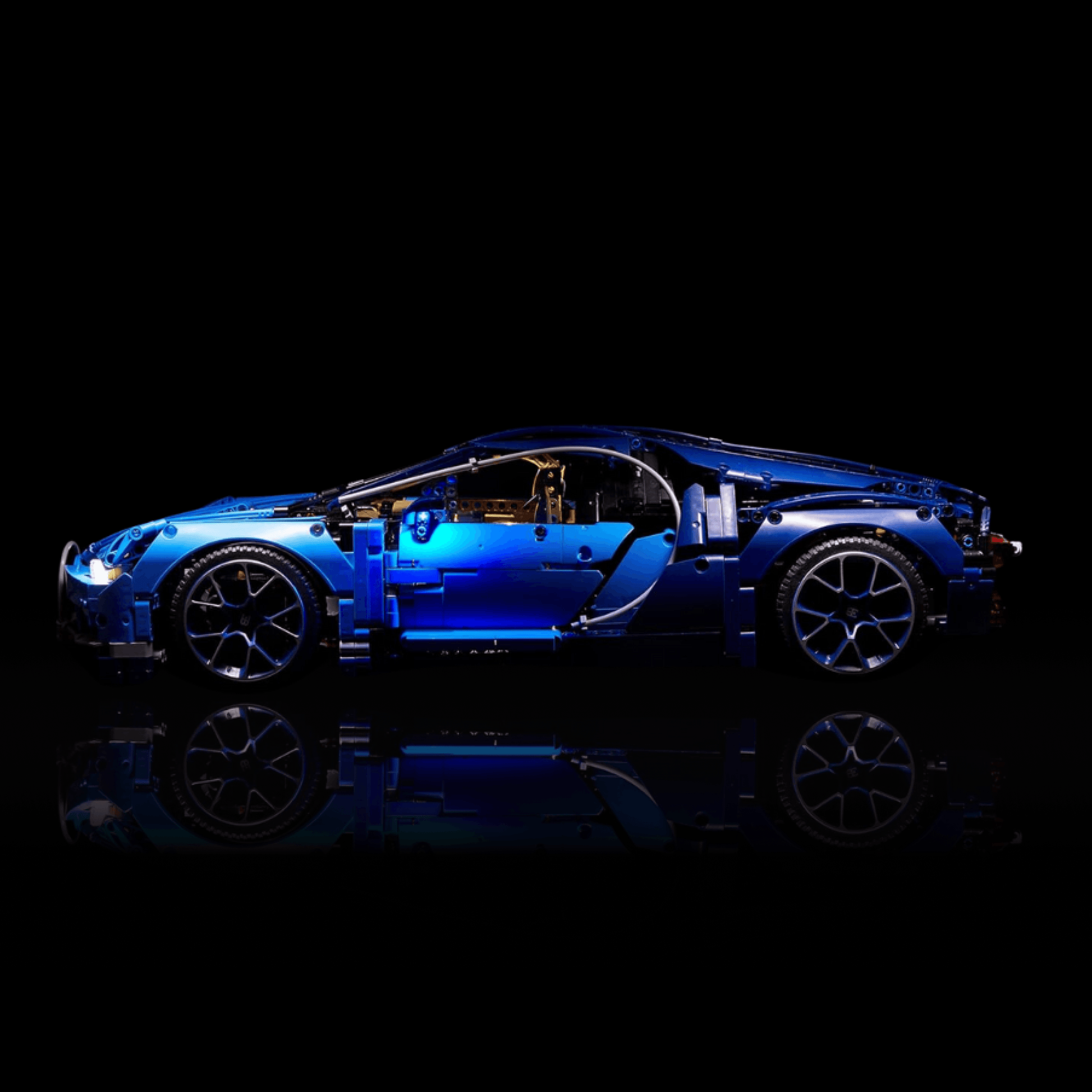 Bugatti Chiron Azul (3599 peças) - Brics Craft