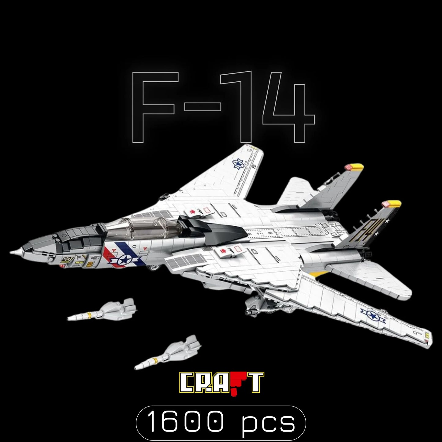 Caça F-14 (1600 pcçs) - Brics Craft