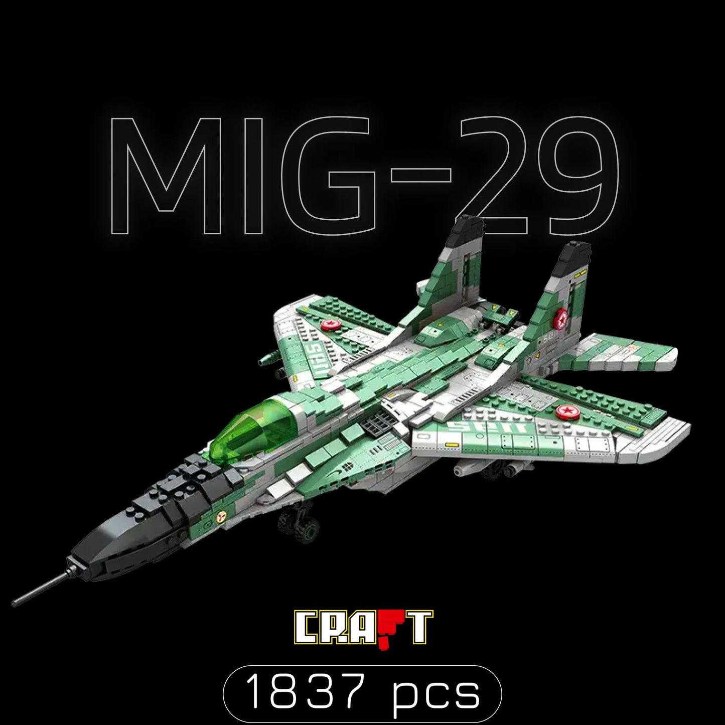 Caça MIG-29 (1837 pçs) - Brics Craft