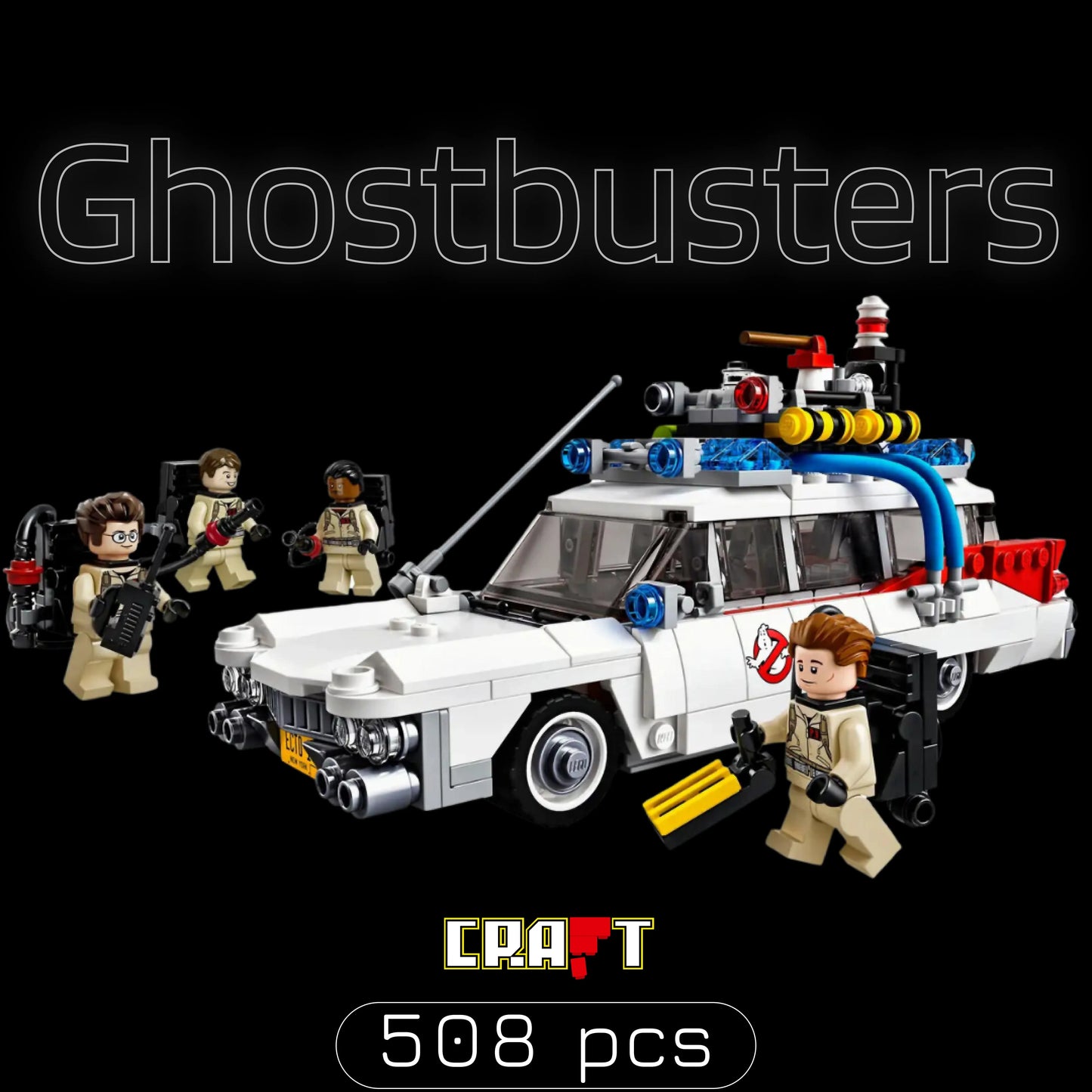 Cadillac ECTO-1 dos Caça-Fantasmas (508 pçs) - Brics Craft