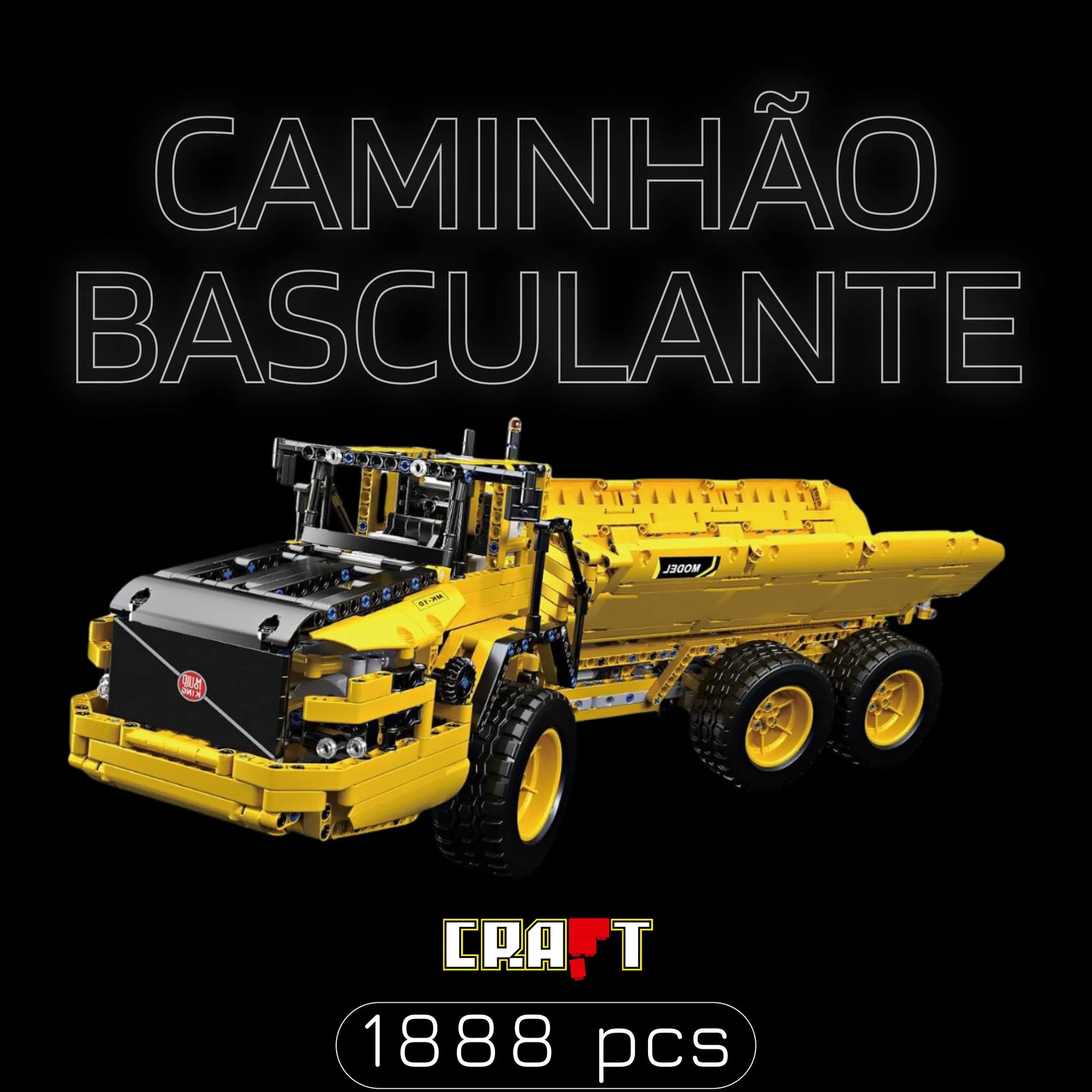 Caminhão Basculante (1888 pçs) - Brics Craft