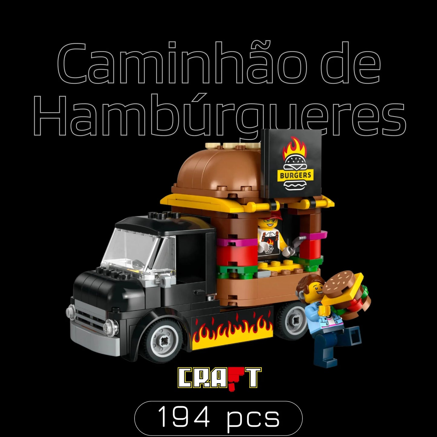 Caminhão de Hambúrgueres (194 pçs) - Brics Craft