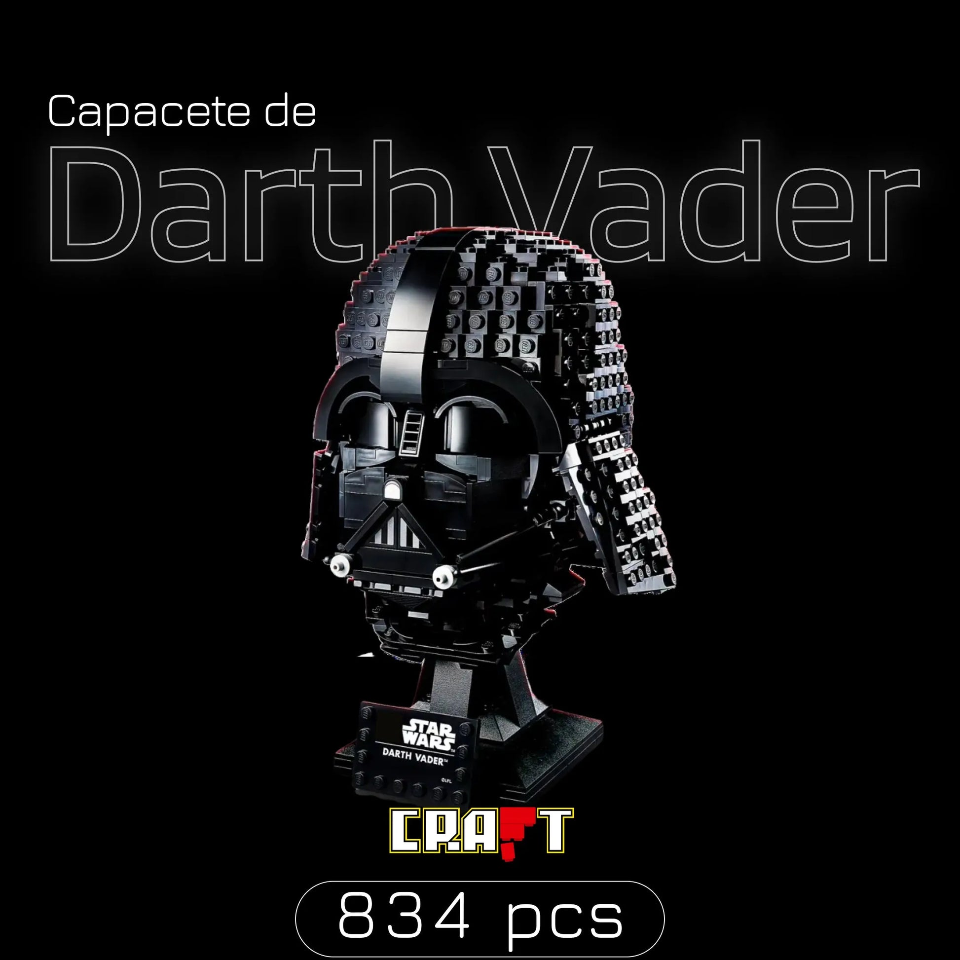 Capacete de Darth Vader (834 peças) - Brics Craft