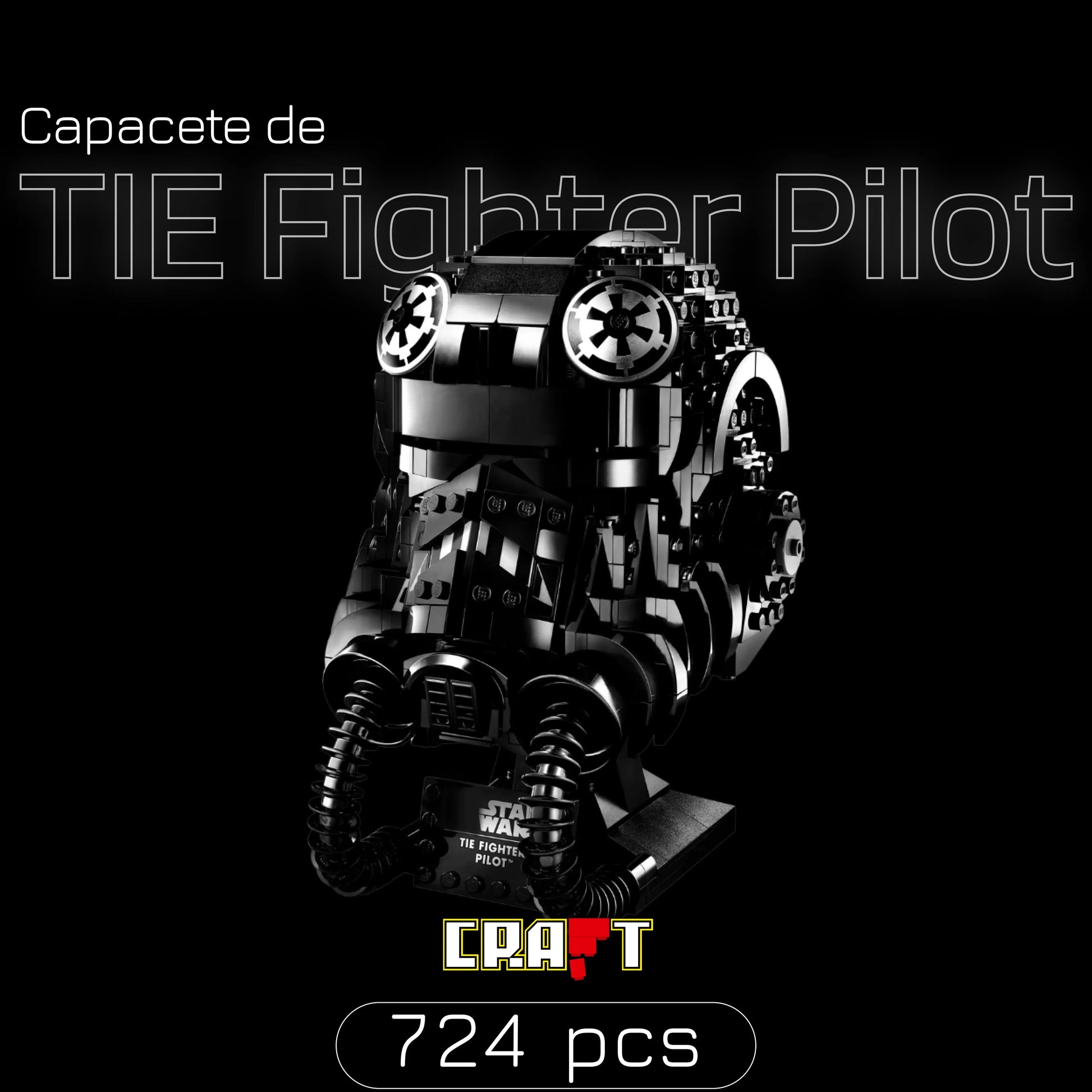 Capacete TIE Fighter Pilot (724 peças) - Brics Craft