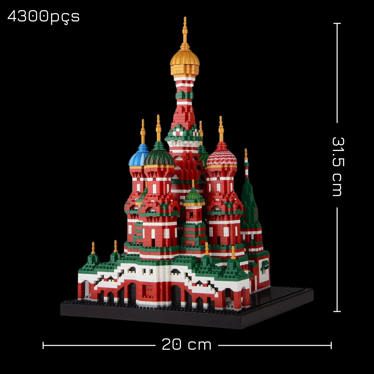 Catedral de São Basílio (4300 micro-peças) - Brics Craft