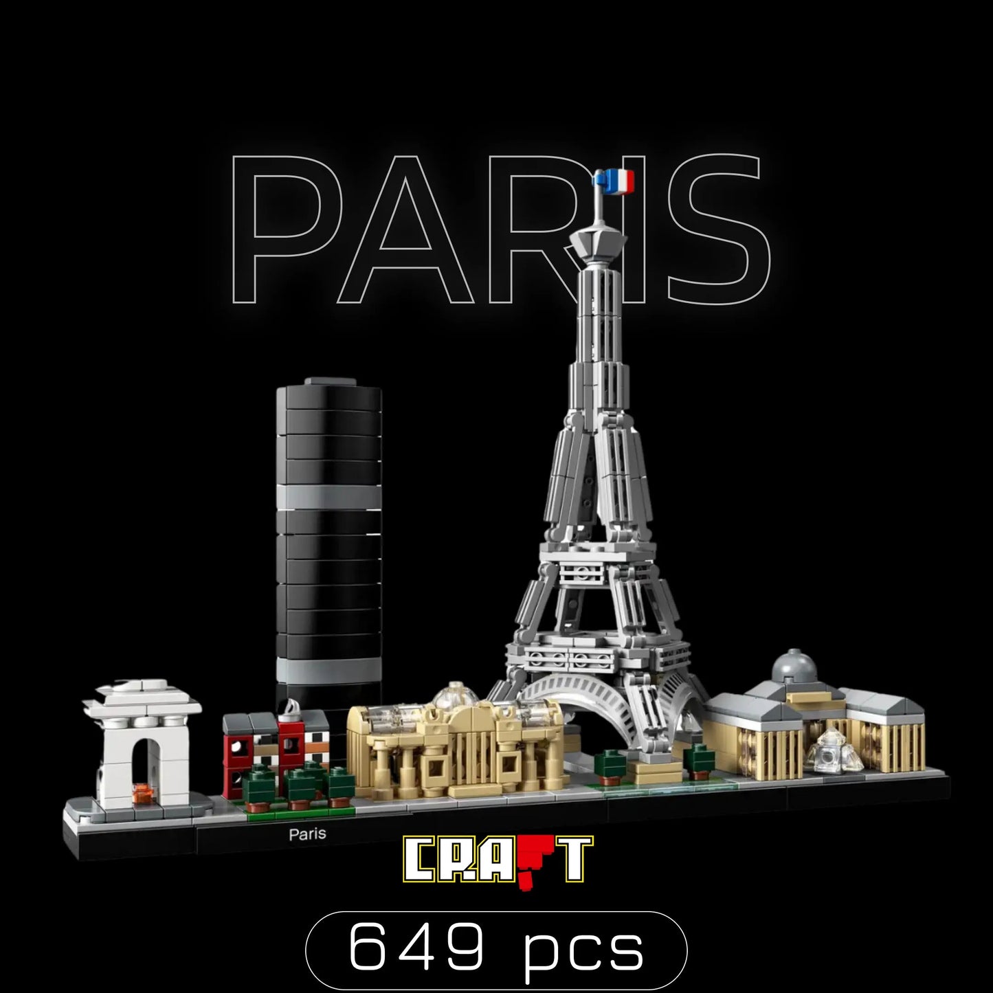 Cidade de Paris (649 peças) - Brics Craft