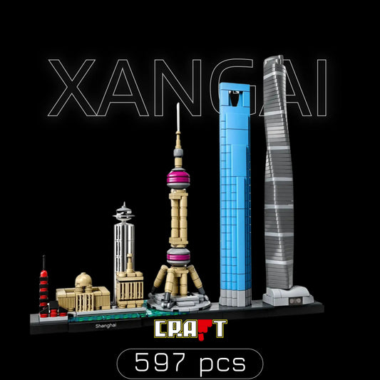 Cidade de Xangai (597 peças) - Brics Craft