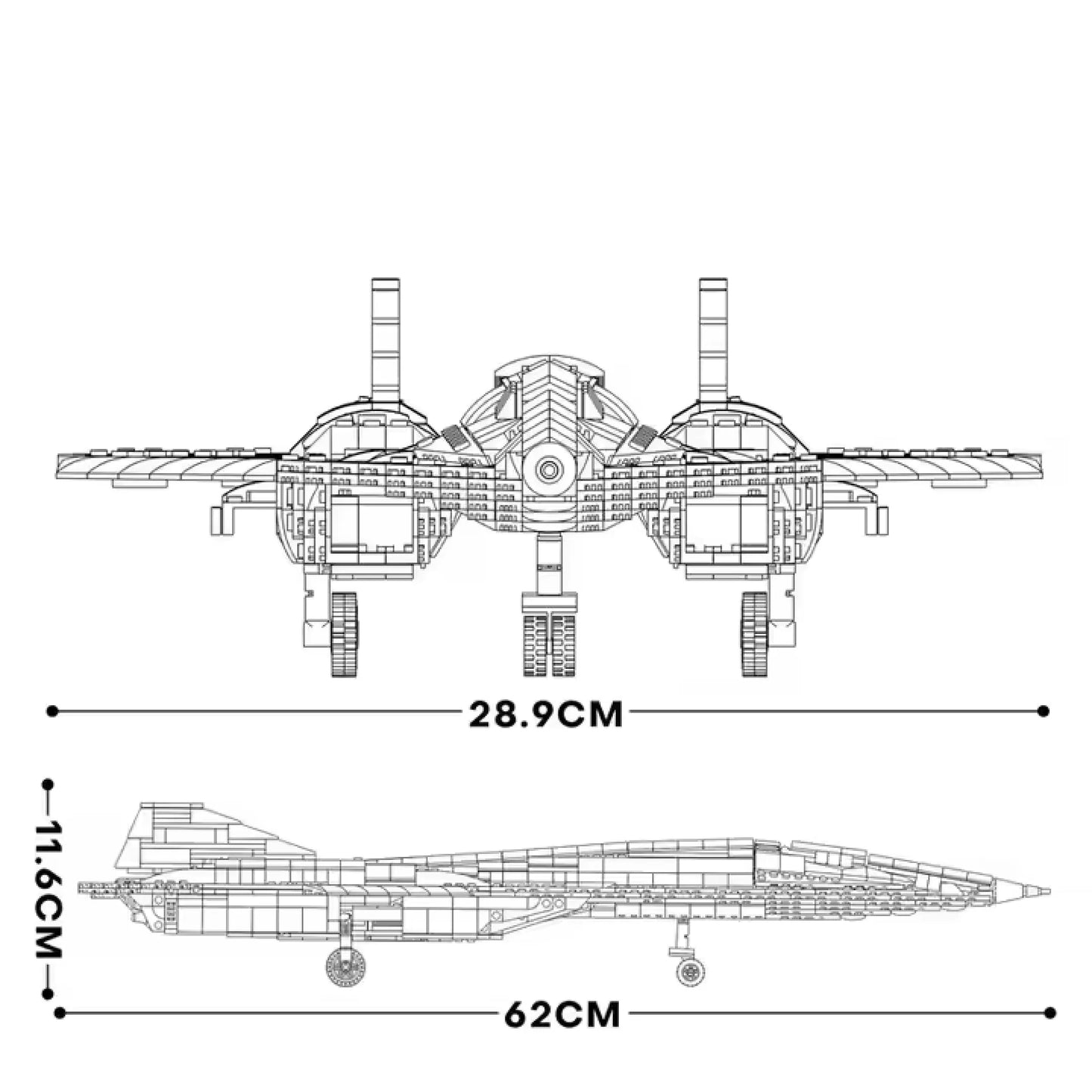 Drone SR-72 (2071 pçs) - Brics Craft