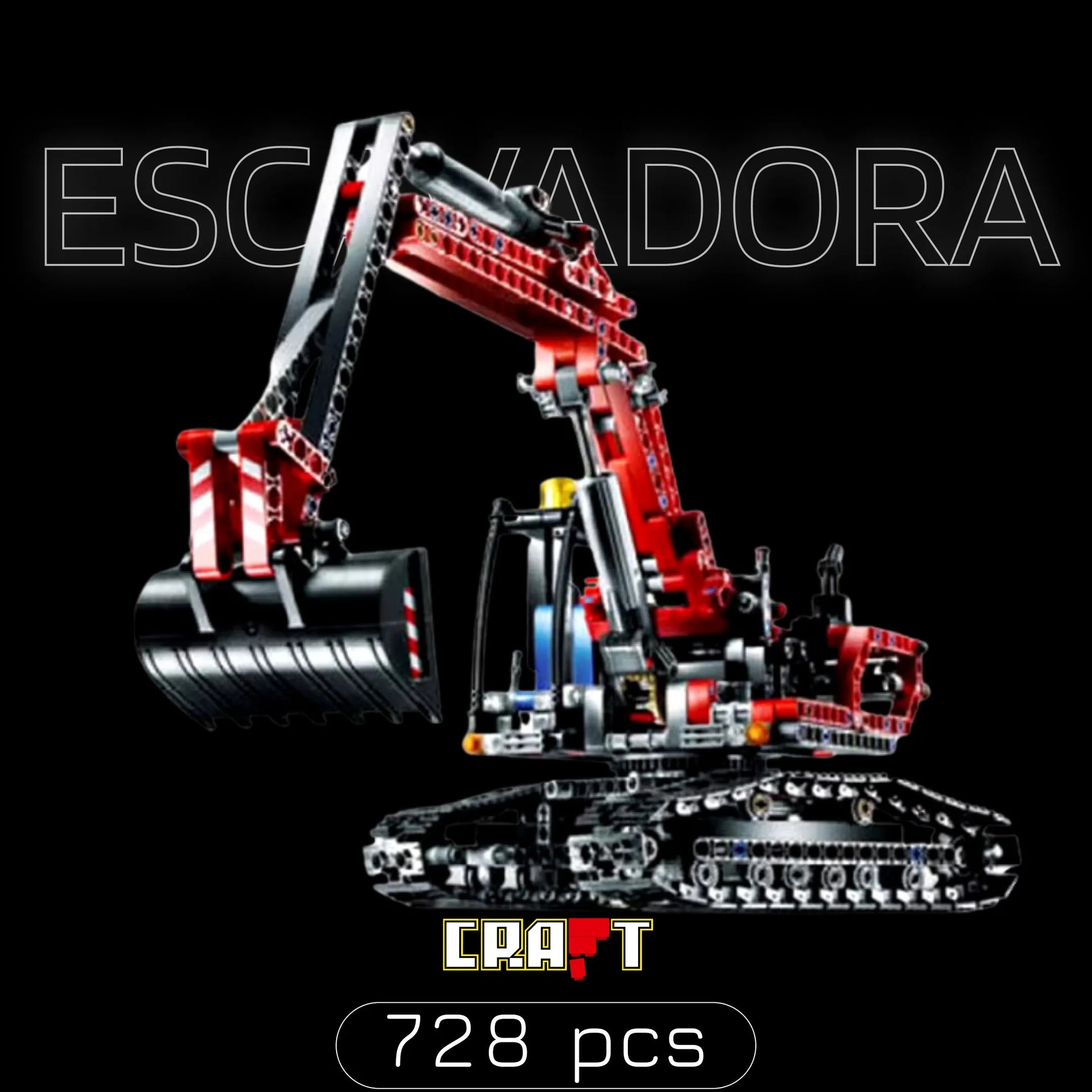 Escavadora (728 peças) - Brics Craft