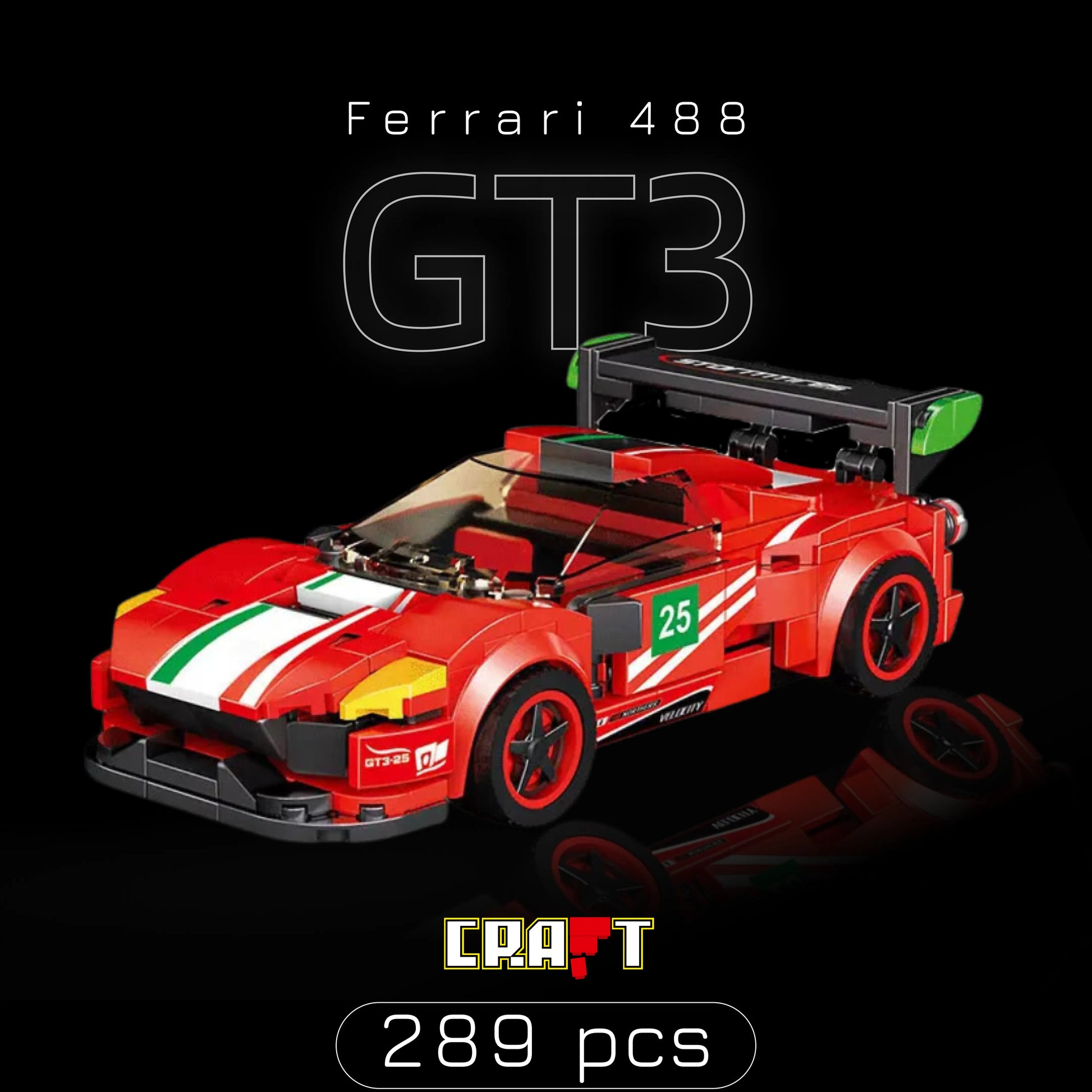 Ferrari 488 GT3 (289 pçs) - Brics Craft