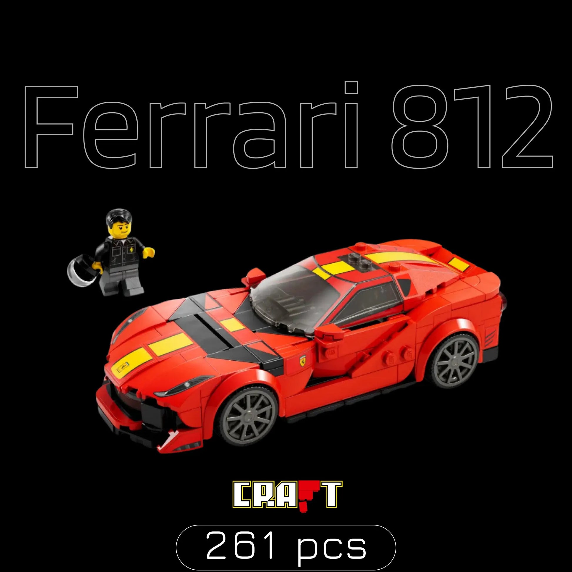 Ferrari 812 Competizione (261 pçs) - Brics Craft