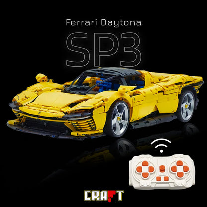 Ferrari Daytona SP3 Amarela (3778 peças) - Brics Craft