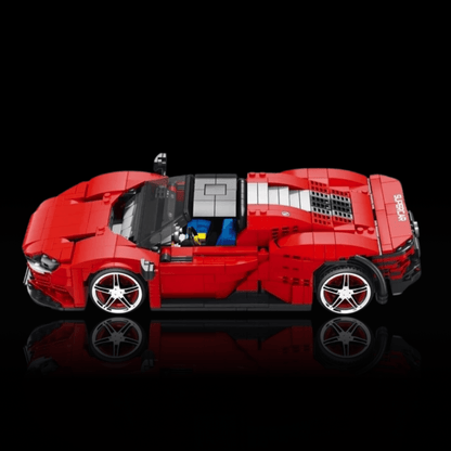 Ferrari Daytona SP3 Vermelha (1168 pcs) - Brics Craft