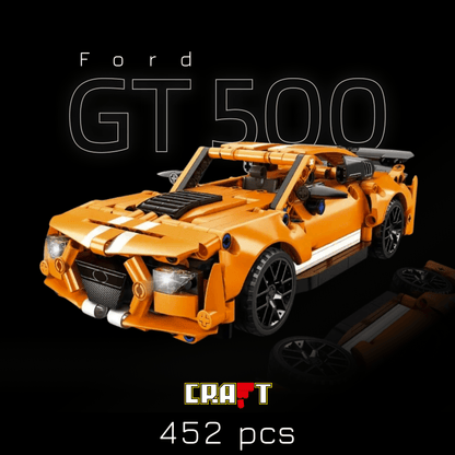 Ford Mustang Shelby GT500 Laranja (452 pcs) - Brics Craft