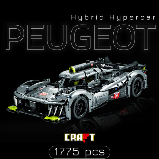 Fórmula 1 - Hypercar Peugeot 9X8 (1775 peças) - Brics Craft