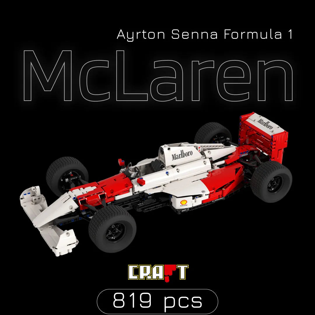 Fórmula 1 - McLaren Ayrton Senna (819 peças) - Brics Craft