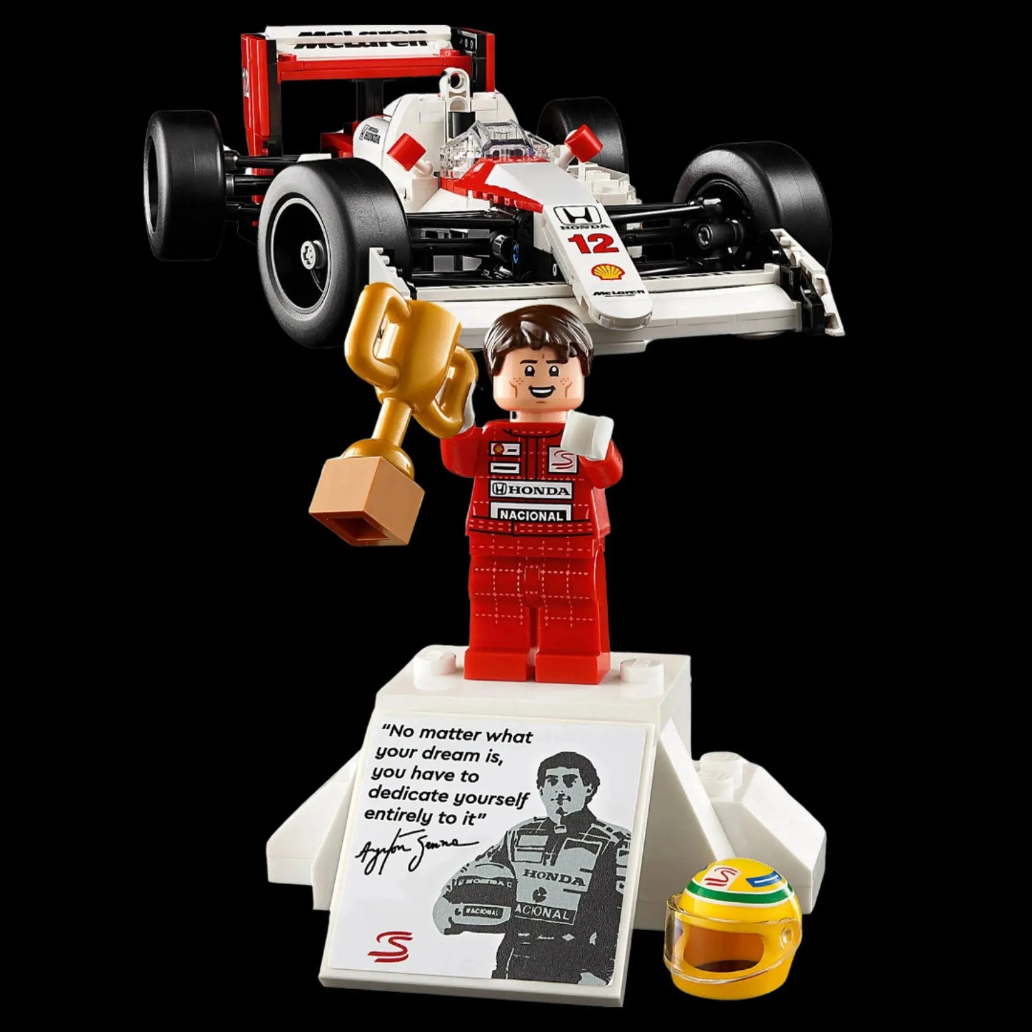 Fórmula 1 - McLaren MP4/4 + Ayrton Senna (693 pçs) - Brics Craft