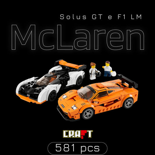 Fórmula 1 - McLaren Solus GT + F1 LM (581 pçs) - Brics Craft