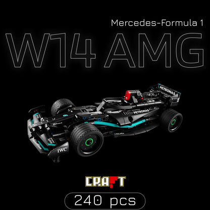 Fórmula 1 - Mercedes-AMG F1 W14 Pull-Back (240 pçs) - Brics Craft