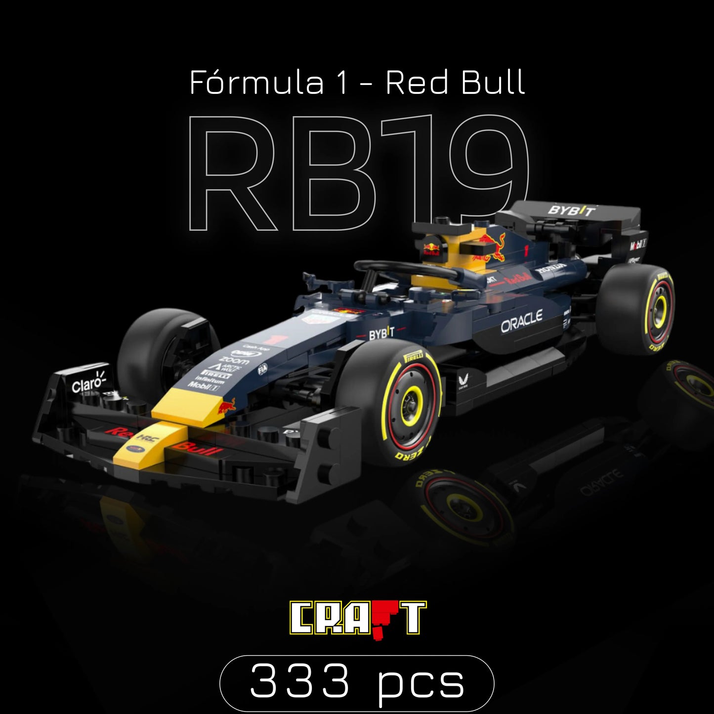 Fórmula 1 - Red Bull Racing RB19 (333 pcs) - Brics Craft