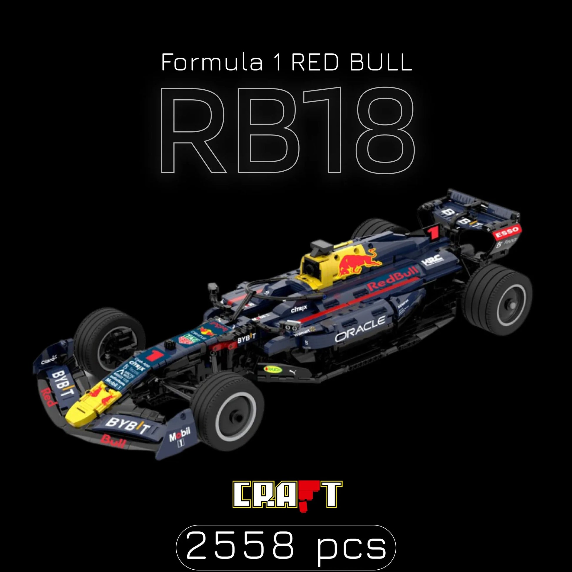 Fórmula 1 - Red Bull RB18 (2558 peças) - Brics Craft