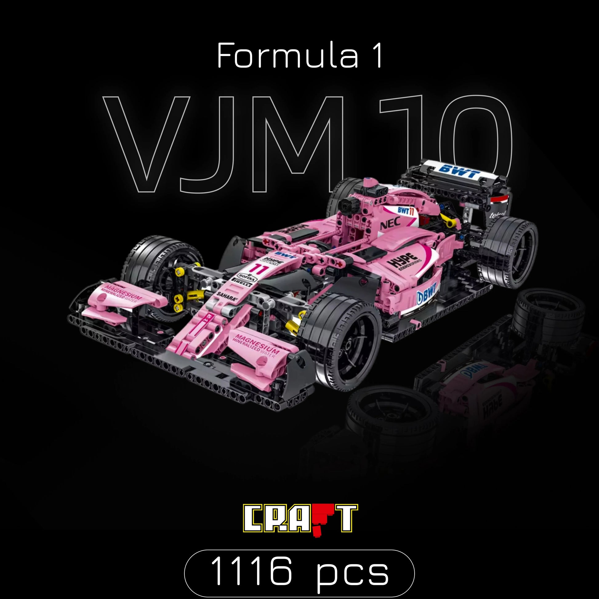 Fórmula 1 - VJM 10 Rosa (1116 pcs) - Brics Craft