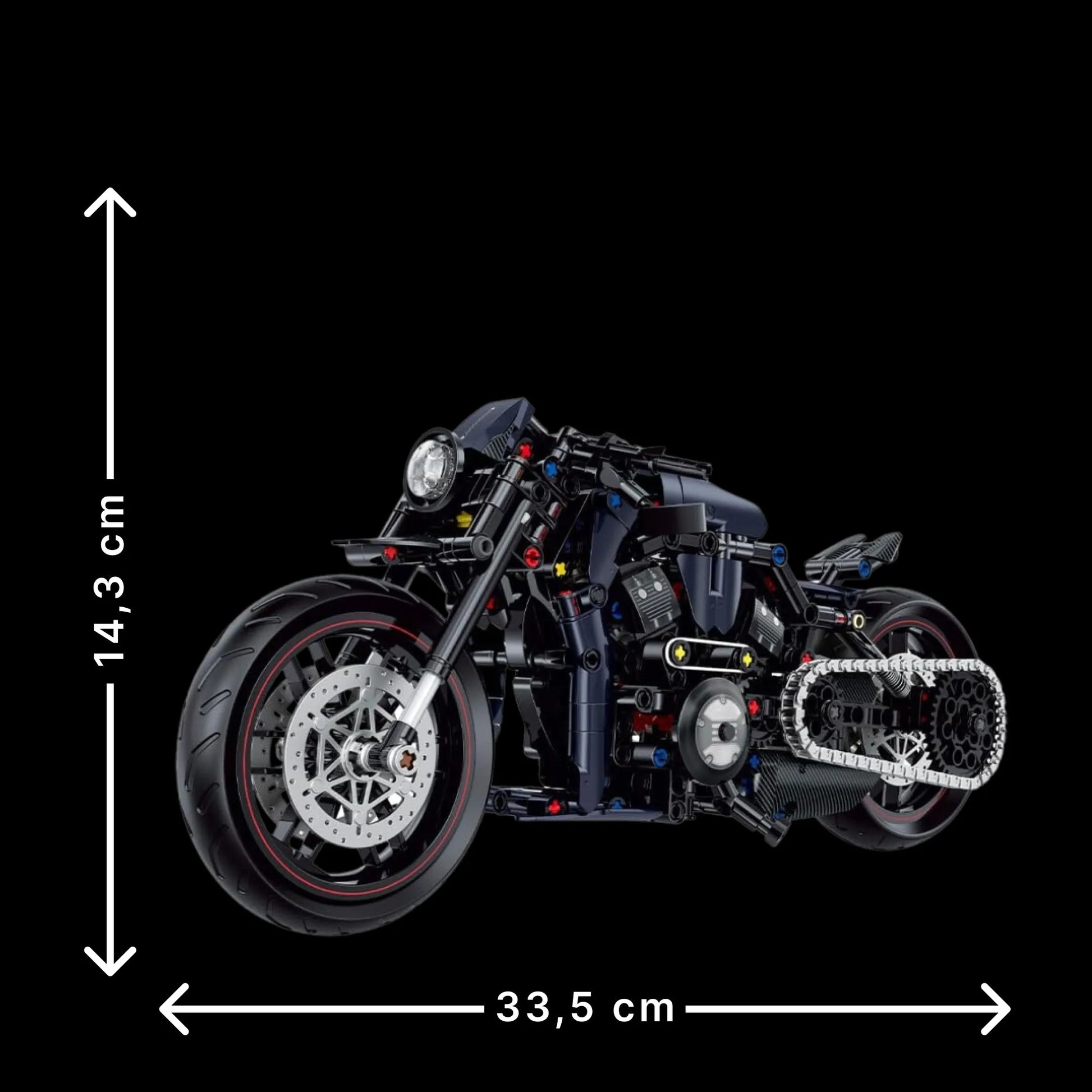 Harley Davidson Black Rod (623 peças) - Brics Craft