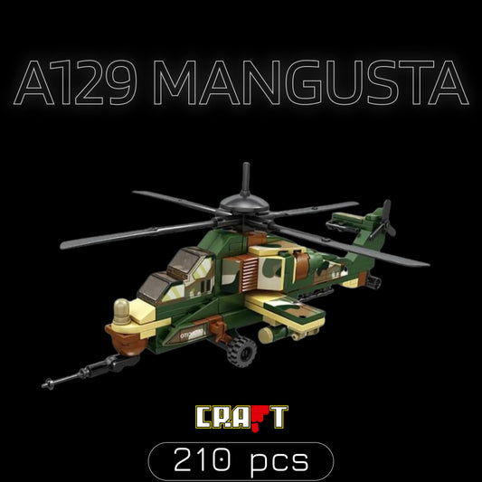 Helicóptero A129 Mangusta (210 pçs) - Brics Craft