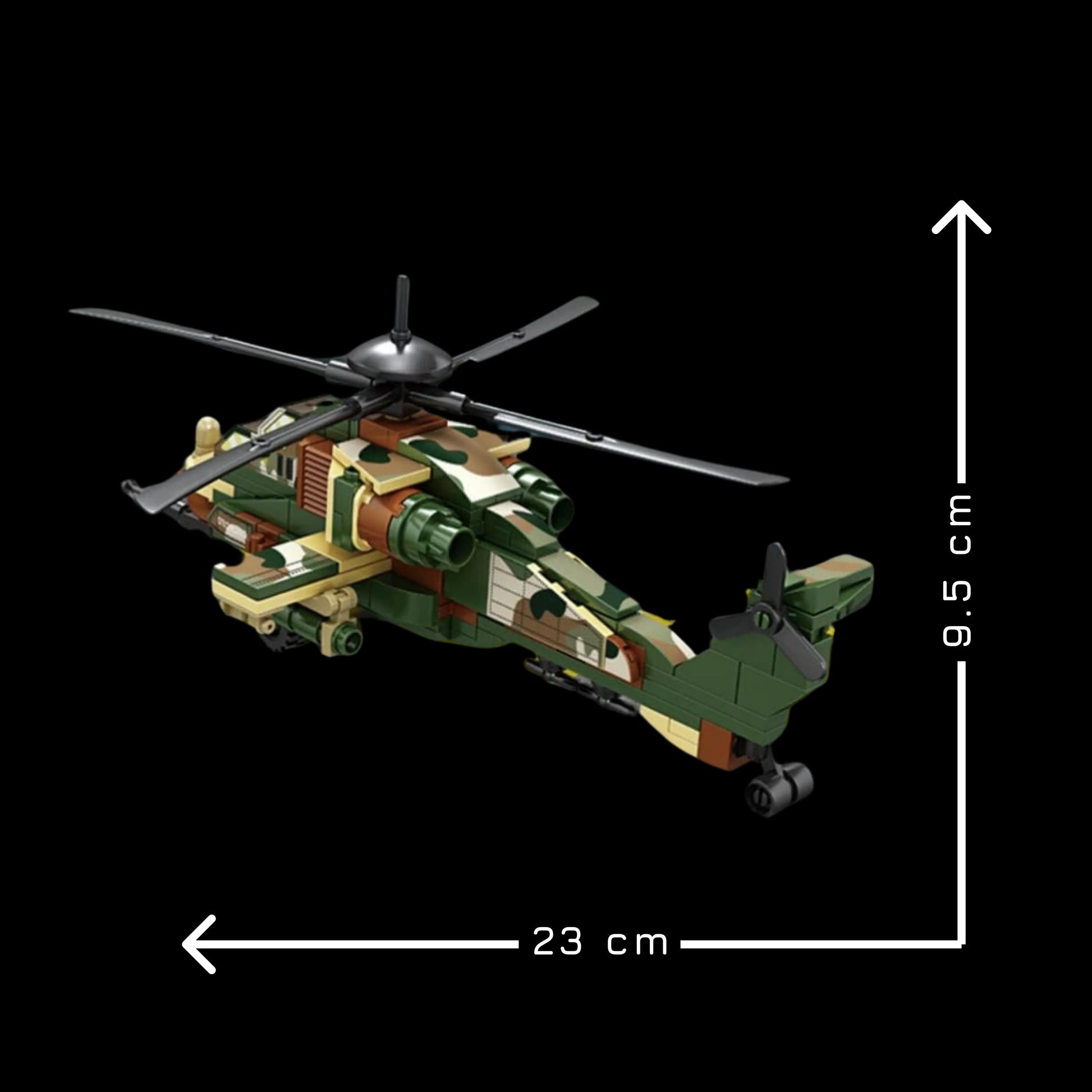 Helicóptero A129 Mangusta (210 pçs) - Brics Craft