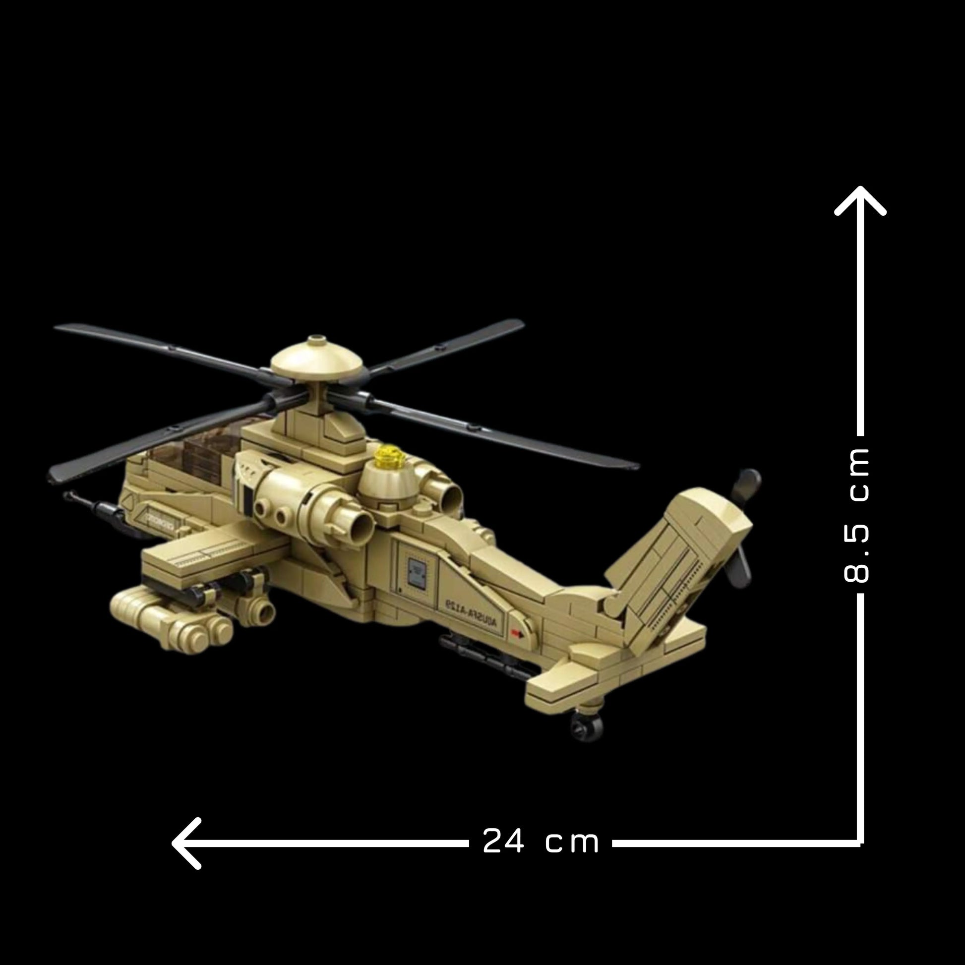 Helicóptero A129 Mangusta (242 pçs) - Brics Craft