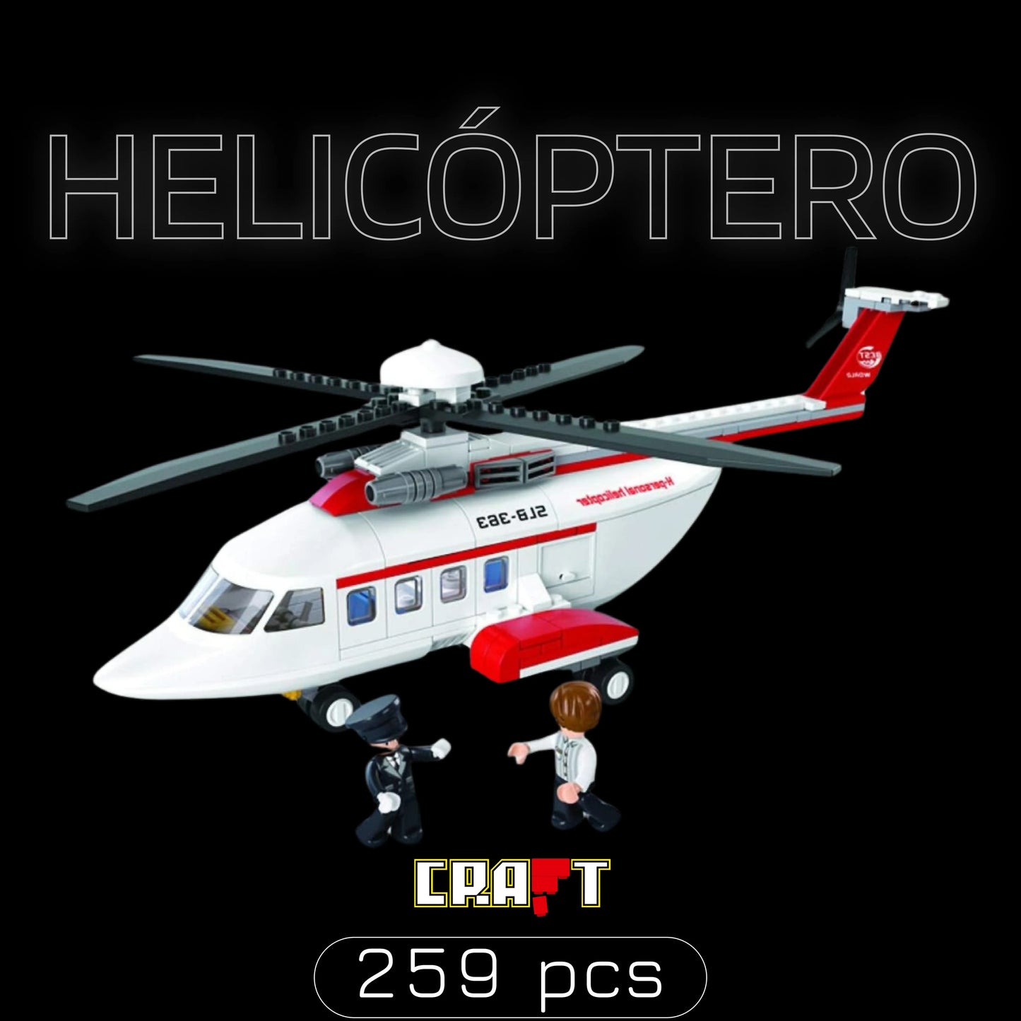 Helicóptero Sikorsky S-92 (259 pçs) - Brics Craft