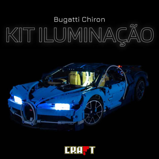 Iluminação para a Bugatti Chiron - Brics Craft