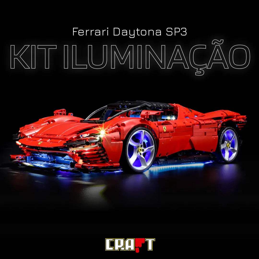 Iluminação para a Ferrari Daytona SP3 - Brics Craft