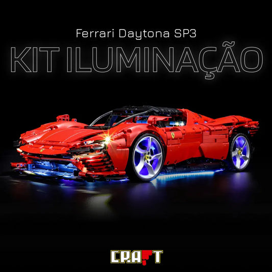 Iluminação para a Ferrari Daytona SP3 - Brics Craft