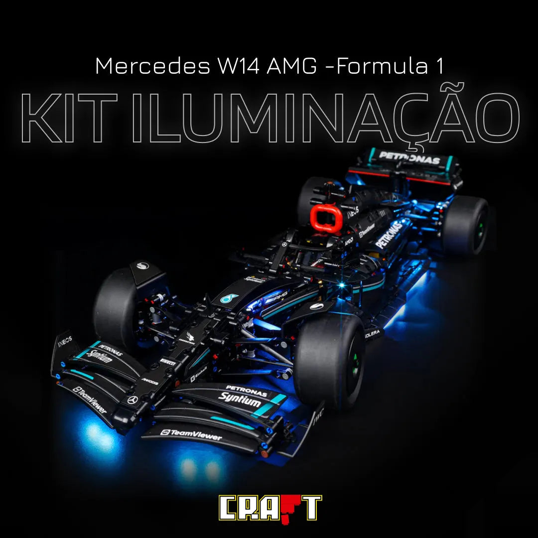 Iluminação para a Mercedes-AMG F1 W14 - Brics Craft